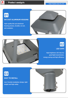 Алюминиевый наружный IP65 водонепроницаемый 40w 60w 80w 100w 120w светодиодный садовый светильник для освещения парка