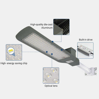 Высокая световая эффективность IP66 All In One LED Street Light для наружных помещений 30W 50W 100W 150W